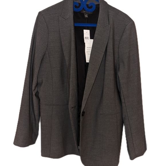 Ann Taylor Long One-Button Bi-Stretch Blazer NWT - Picture 4 of 9